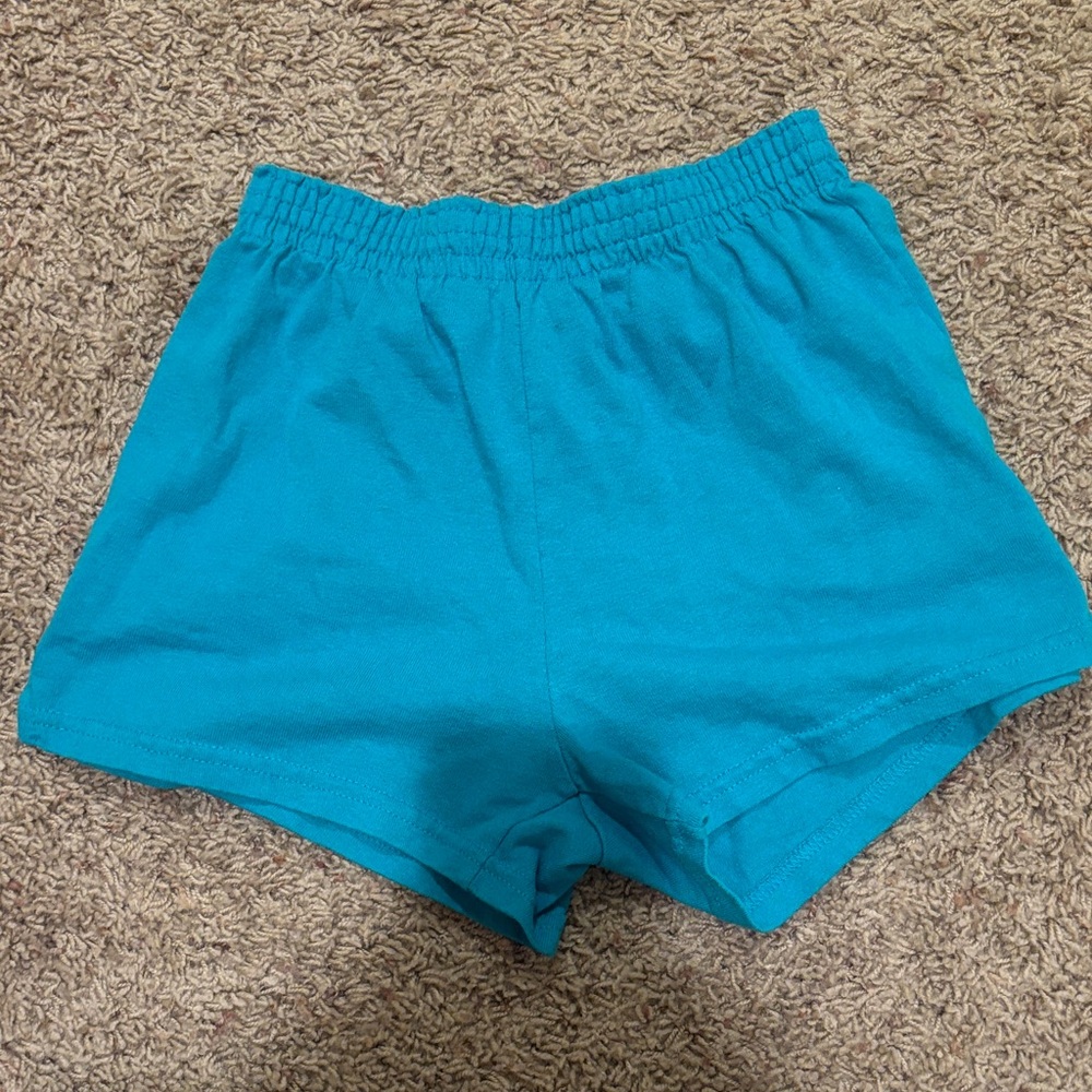 Soffe Teal Youth Shorts with Elastic Waist